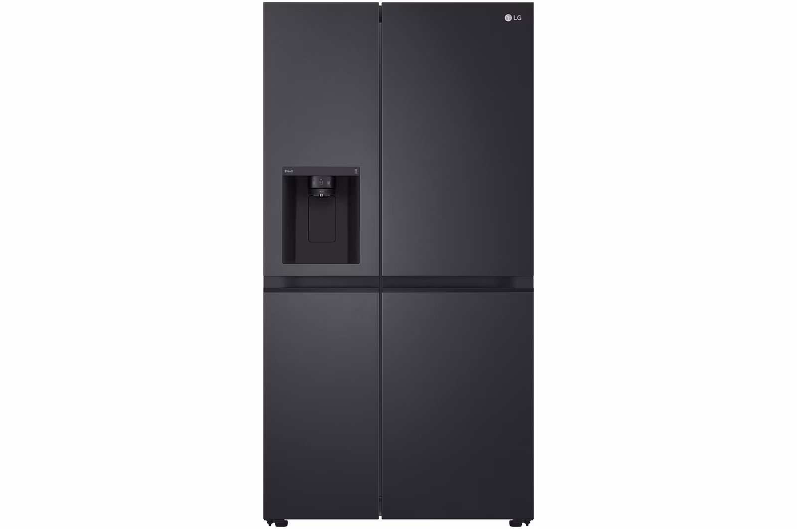 LG PuriCare™ 635L Side-by-Side Fridge (Matte Black with Ice/Water Dispenser)